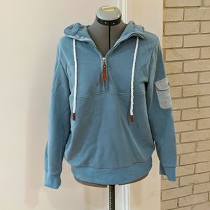 Cobalt Blue Pullover Hoodie